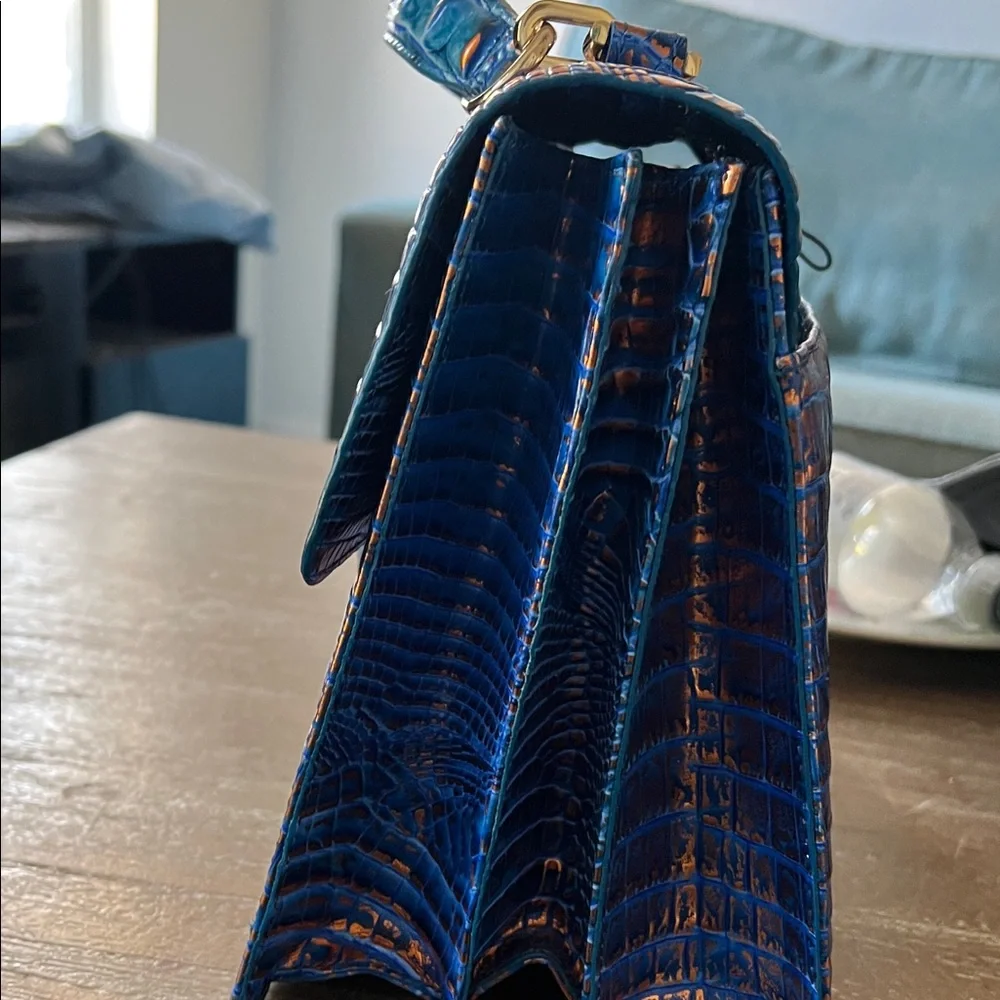 NWOT Brahmin Blue and copper Bag - Picture 8 of 10
